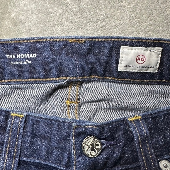 AG Adriano Goldschmied Selvage Jeans 30x24‎ The Nomad Straight Button Fly Denim - Picture 13 of 16